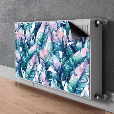 Decorative radiator cover Rainbow leaves