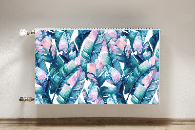 Decorative radiator cover Rainbow leaves