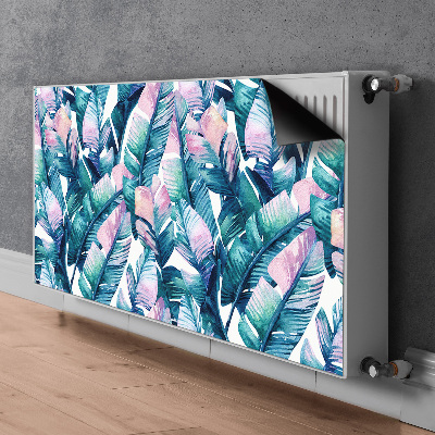 Decorative radiator cover Rainbow leaves