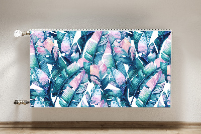 Decorative radiator cover Rainbow leaves