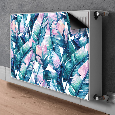 Decorative radiator cover Rainbow leaves