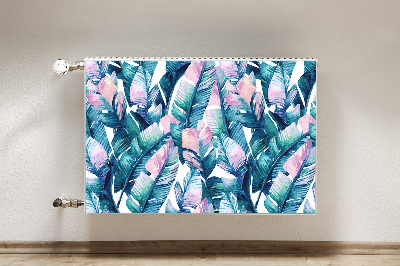 Decorative radiator cover Rainbow leaves