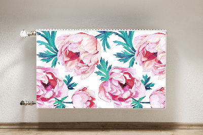 Printed radiator mat Poppy seed flower