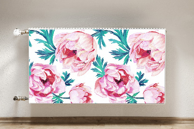 Printed radiator mat Poppy seed flower