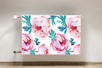 Printed radiator mat Poppy seed flower