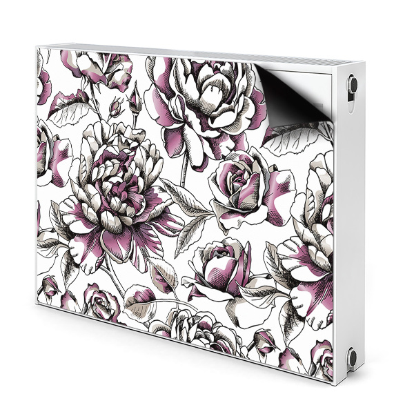 Magnetic radiator mat Roses