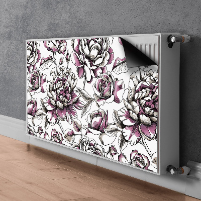 Magnetic radiator mat Roses