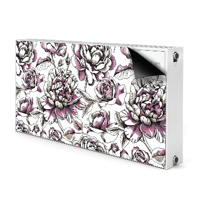 Magnetic radiator mat Roses