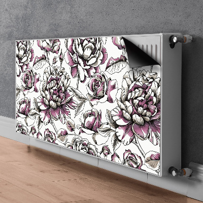 Magnetic radiator mat Roses