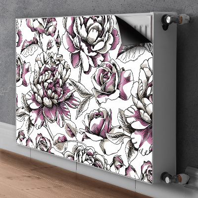 Magnetic radiator mat Roses