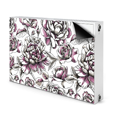 Magnetic radiator mat Roses