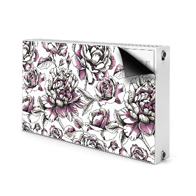 Magnetic radiator mat Roses