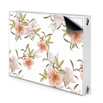 Magnetic radiator mat Spring flowers