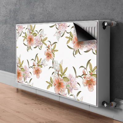 Magnetic radiator mat Spring flowers