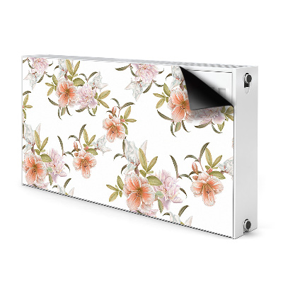 Magnetic radiator mat Spring flowers