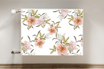 Magnetic radiator mat Spring flowers