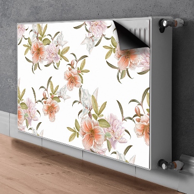 Magnetic radiator mat Spring flowers