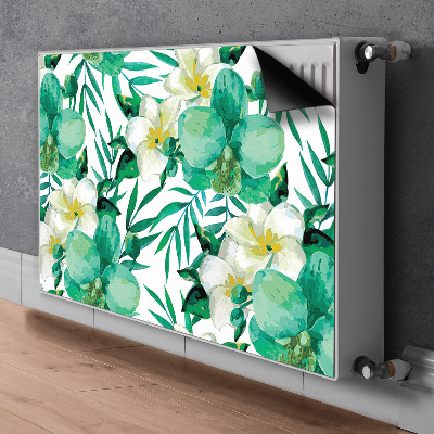 Decorative radiator mat Pastel flowers