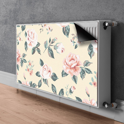 Magnetic radiator mat Vintage roses