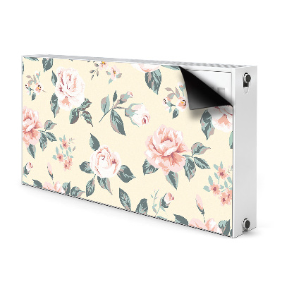 Magnetic radiator mat Vintage roses