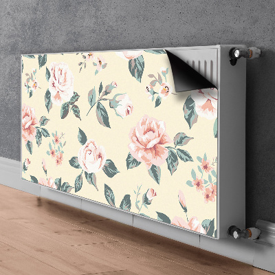 Magnetic radiator mat Vintage roses