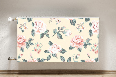 Magnetic radiator mat Vintage roses