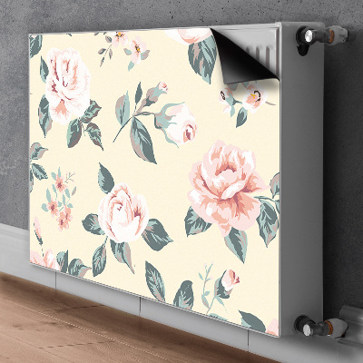 Magnetic radiator mat Vintage roses