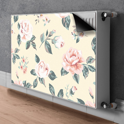 Magnetic radiator mat Vintage roses