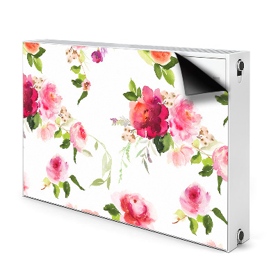 Magnetic radiator mat Spring flowers