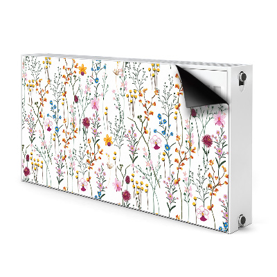 Decorative radiator mat Field flowers