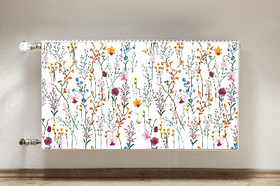 Decorative radiator mat Field flowers