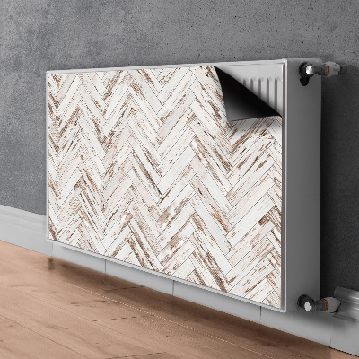 Magnetic radiator mat Wooden floor