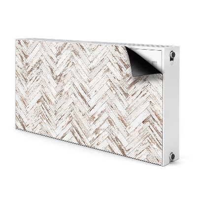 Magnetic radiator mat Wooden floor