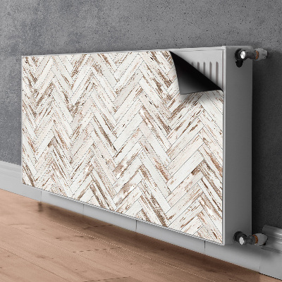 Magnetic radiator mat Wooden floor