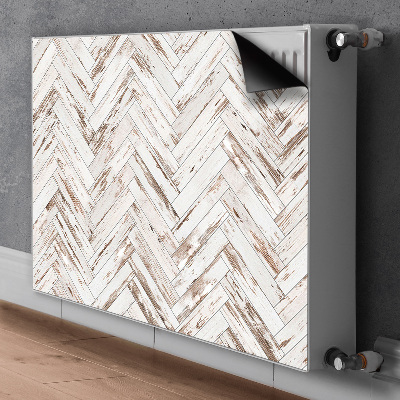 Magnetic radiator mat Wooden floor