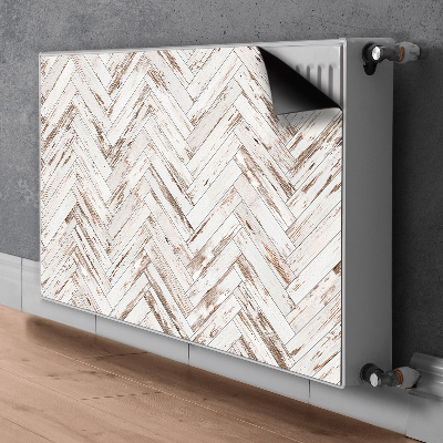 Magnetic radiator mat Wooden floor