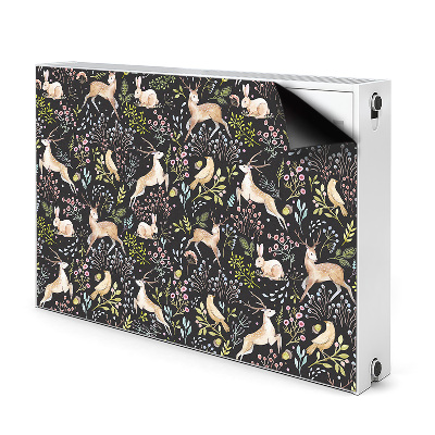 Magnetic radiator mat Forest animals