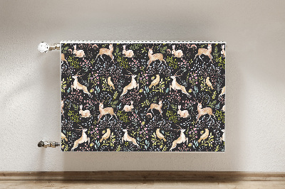 Magnetic radiator mat Forest animals