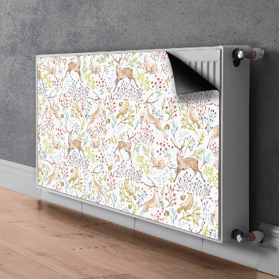 Printed radiator mat Wild animals
