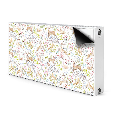 Printed radiator mat Wild animals