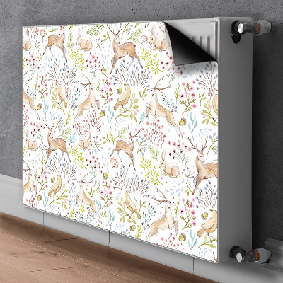 Printed radiator mat Wild animals