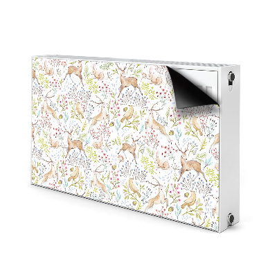 Printed radiator mat Wild animals