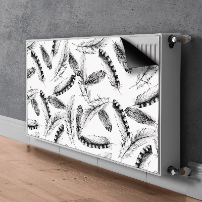 Decorative radiator mat Feathers