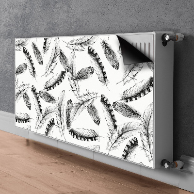 Decorative radiator mat Feathers