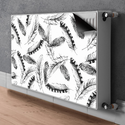 Decorative radiator mat Feathers