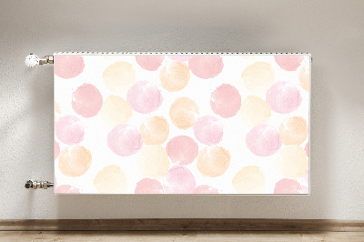 Decorative radiator mat Pastel dots