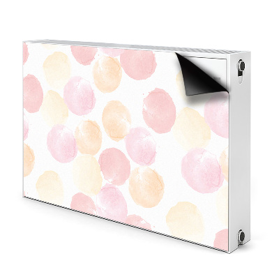 Decorative radiator mat Pastel dots