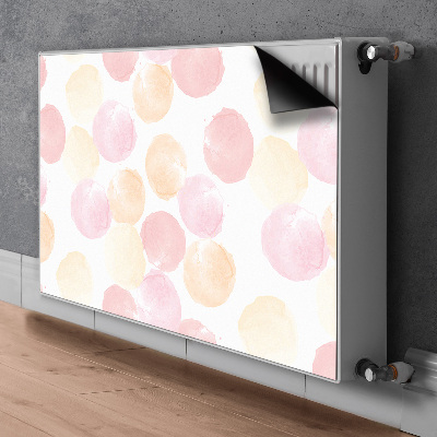 Decorative radiator mat Pastel dots