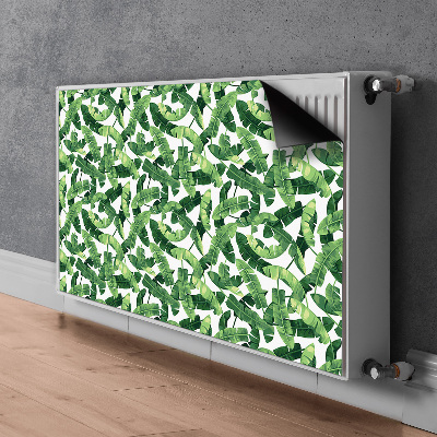 Magnetic radiator cover Tropical leaves