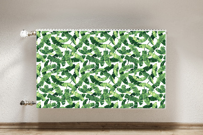 Magnetic radiator cover Tropical leaves